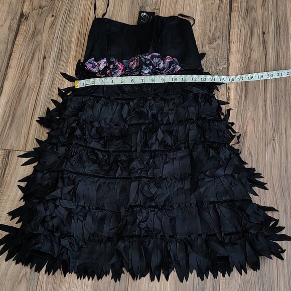 Rachael G. Fringe Summer Dress, Black, Size L - Picture 8 of 11